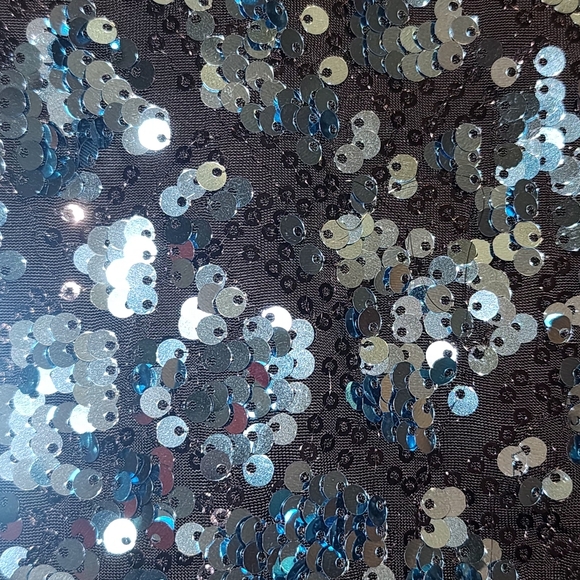 As You Wish Strapless Sequin Black/Blue Dress | Size Small - Picture 7 of 14